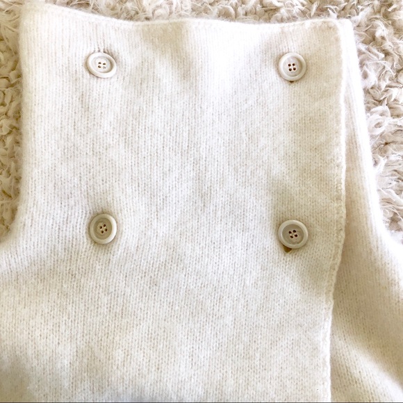 James Perse cashmere cream wrap sweater - Picture 4 of 7